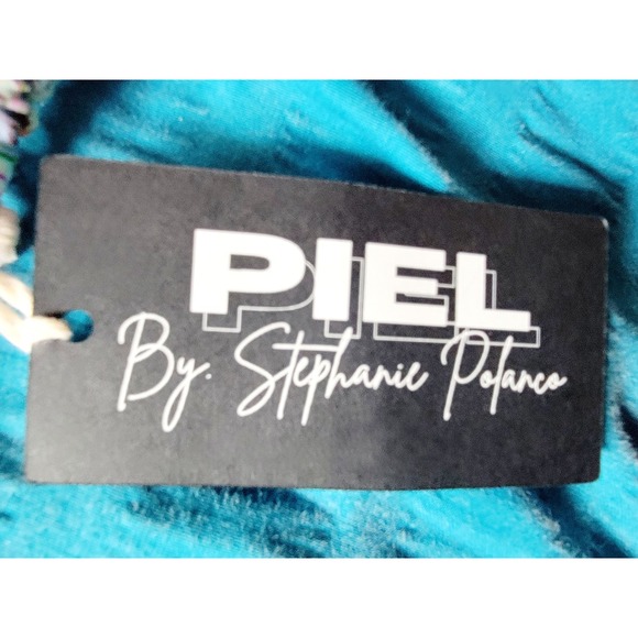 Piel L By Stephanie Polanco Bikini Top‎ Size L Multicolor Halter Style NWT - Picture 6 of 7